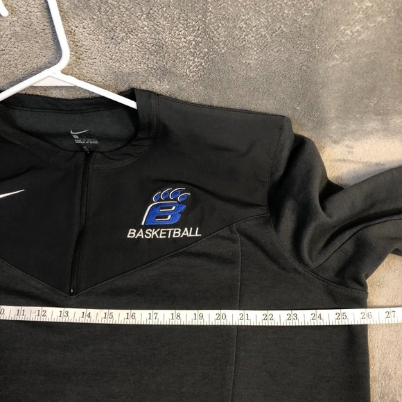 Nike Men's Basketball Sideline On-Field Dri-FIT Half-Zip UV Performance Pullover - Picture 10 of 14